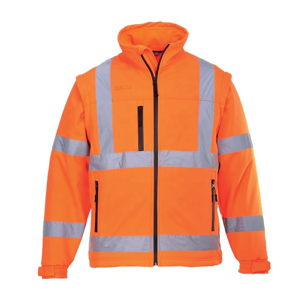 Protective Clothing Hi Viz Waterproof Polyester Highway Reflective Safety Jacket Meet En20471 Standard